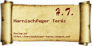Harnischfeger Teréz névjegykártya