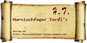 Harnischfeger Teréz névjegykártya